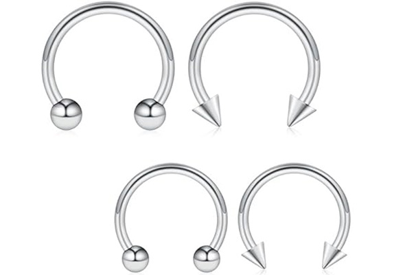 16g Septum Rings for Women Men | Implant Grade G23 Titanium Septum Ring